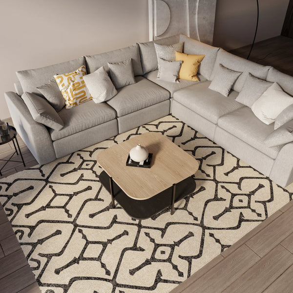 Start with the sofa, finish the whole room