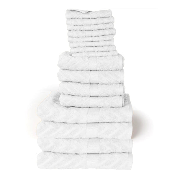 Plaza Bath Towel Set - 16 Pieces